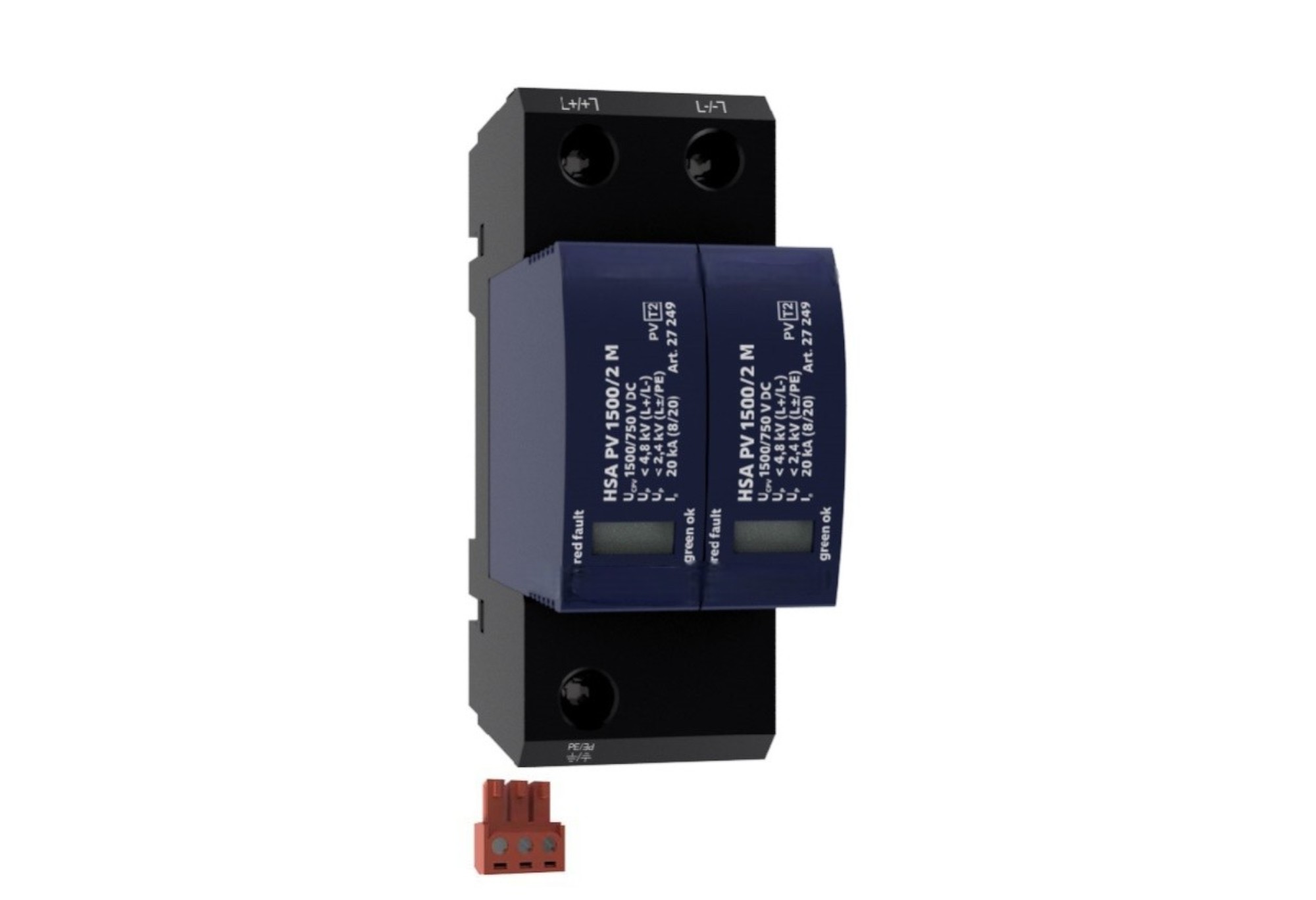 타입 2 PV SURGE ARRESTER (U/Y Connection) | 백업 퓨즈 없음 | 원격 모니터링